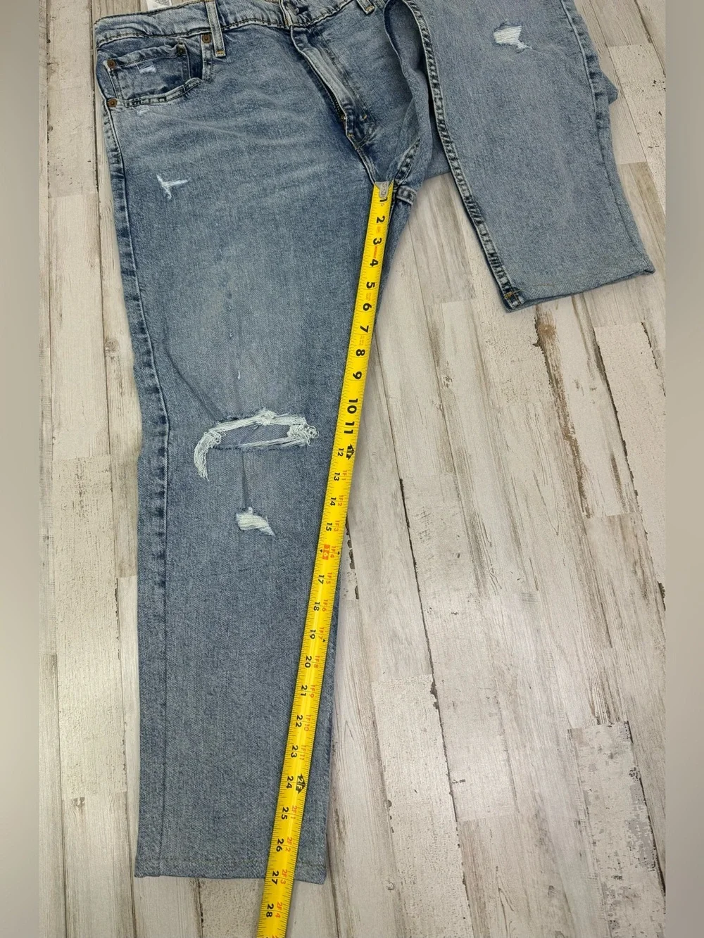 Levi's Men's 512 Slim Taper Fit 38x27 Denim Jeans Medium Stonewash NWT